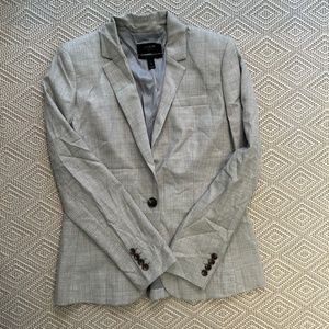 J. Crew | 1035 Single-Button Jacket in Super 120s Wool in Heather Gray, Size 4
